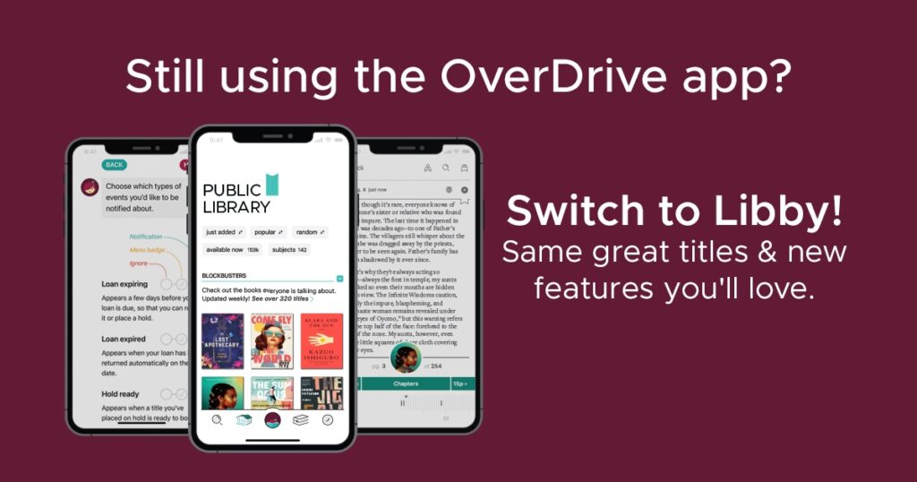 Switch to Libby App if still using the Overdrive app